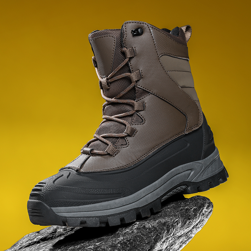 Sewing Fleece - Men's Non-Slip Warm Hiking Shoes Winter