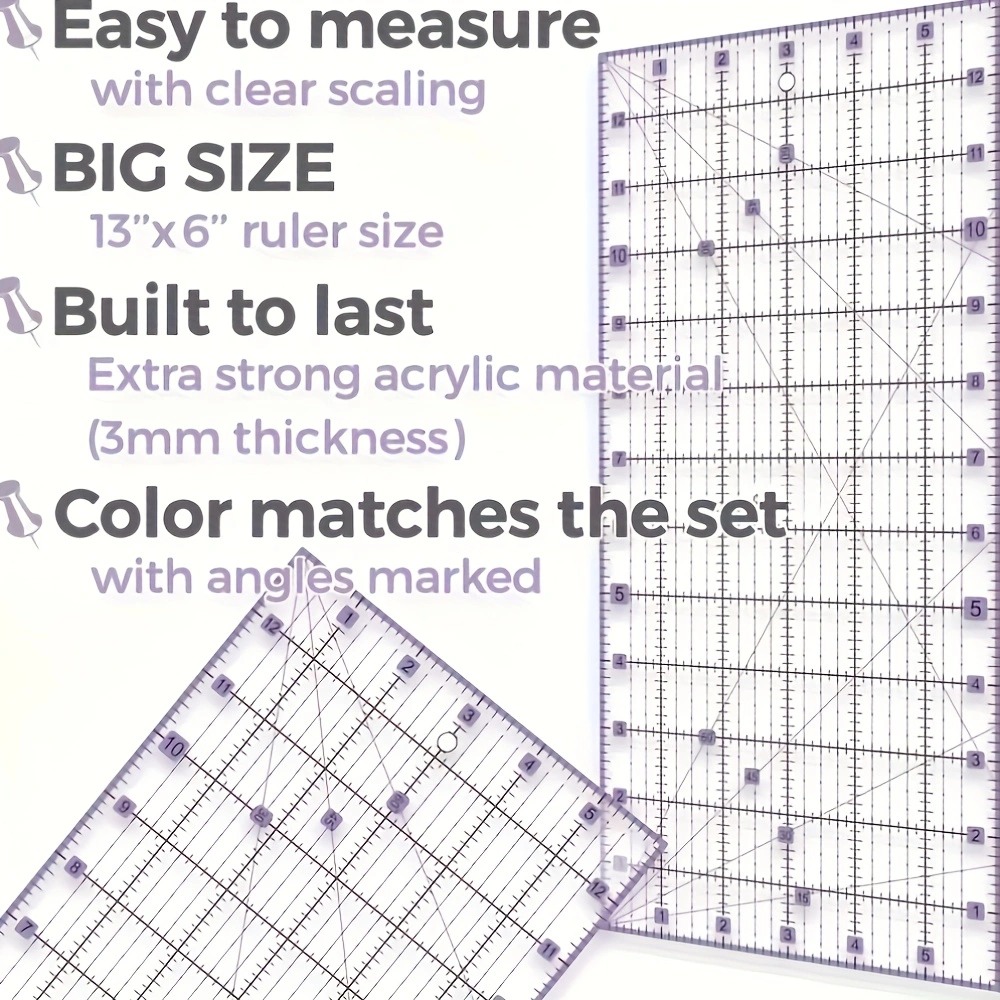 Rotary Cutter Set with A3 Cutt - Quilting Ruler Square recension och pris