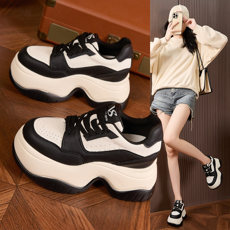 8cm Platform White Sneakers Wo - Sewing Fleece recension och pris