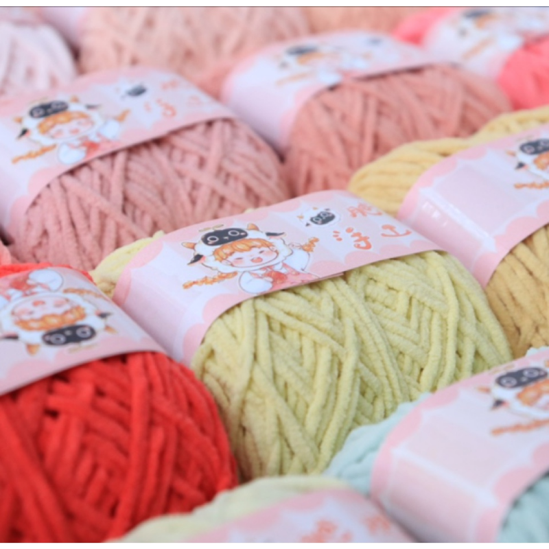 40g 3mm Chenille Hand Knitting - Sewing Recycling recension och pris