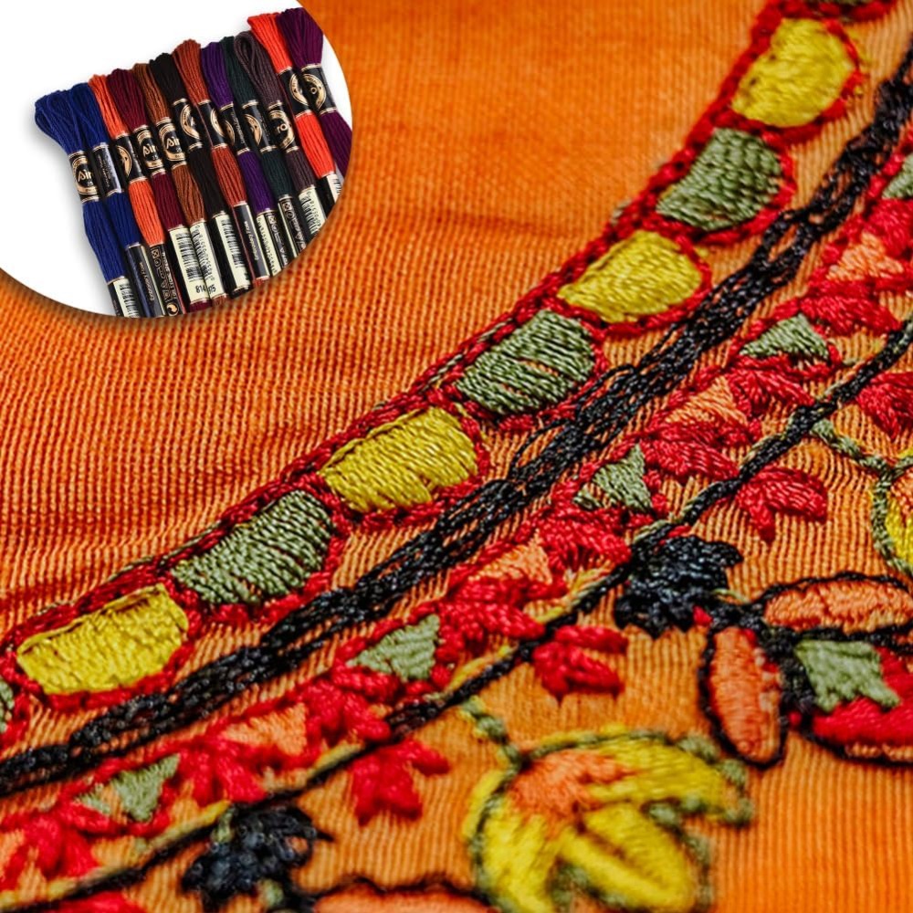 12 Skeins 6 Strands Hand Varie - Embroidery Floss Thread recension och pris