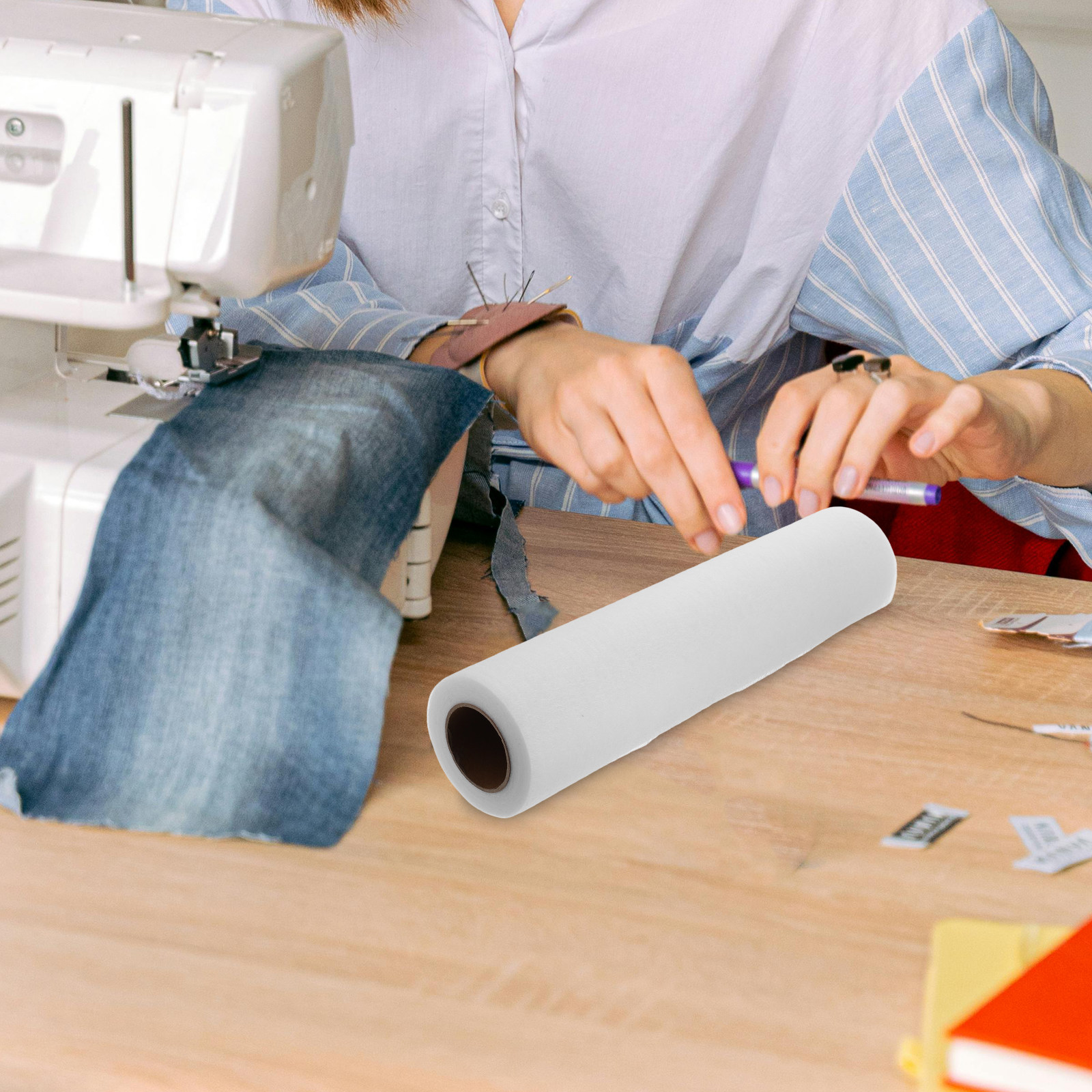 White Double-Sided Fusible Int - Interfacing Iron On recension och pris