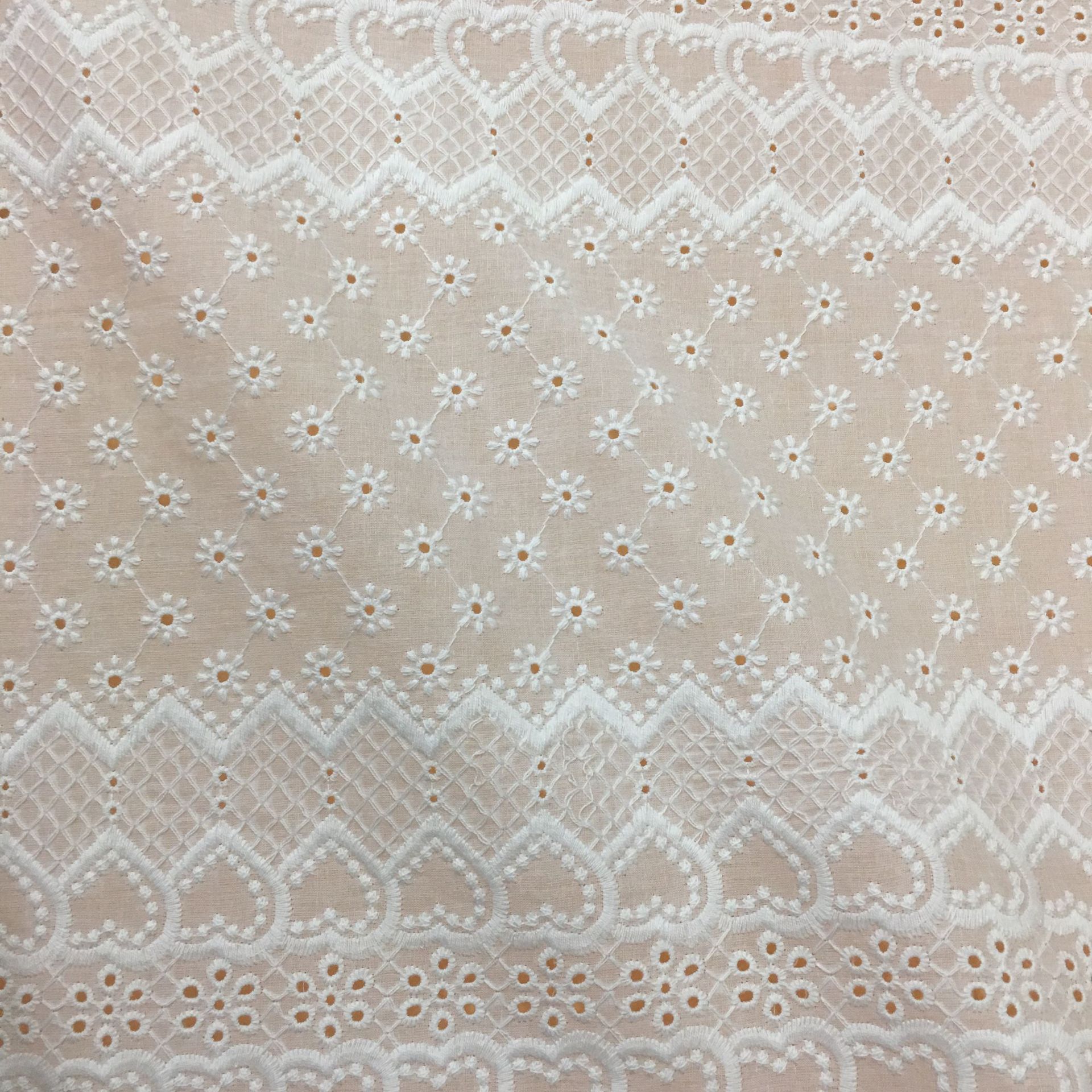 130cm Wide Thin Loving Design  - Sewing Eyelet Fabric recension och pris