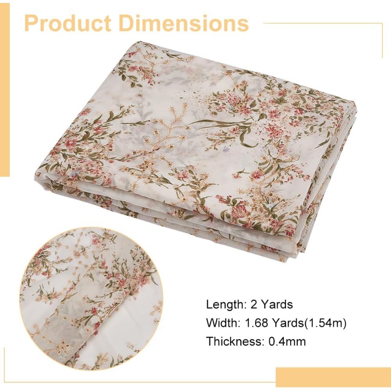 2 Yards/1.8m Embroidered Eyele - Sewing Eyelet Fabric recension och pris