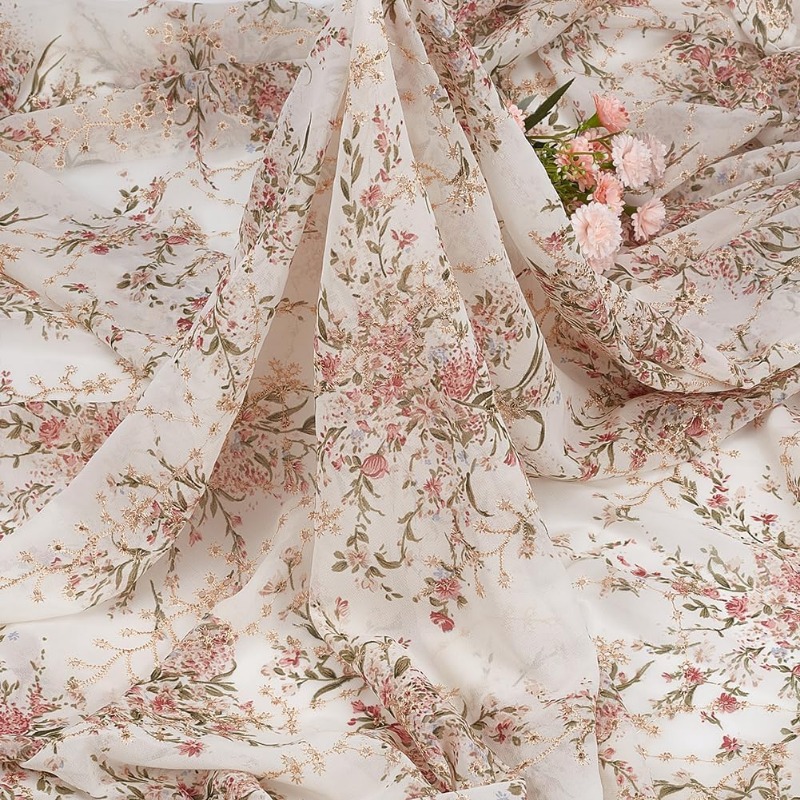 2 Yards/1.8m Embroidered Eyele - Sewing Eyelet Fabric recension och pris