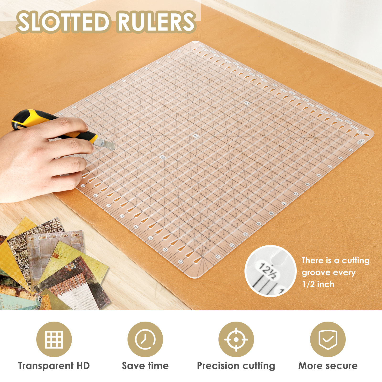 Quilting Ruler 12 x 12 Inches  - Quilting Ruler Square recension och pris