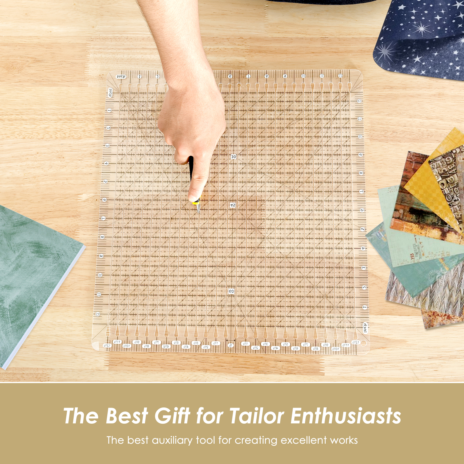 Quilting Ruler 12 x 12 Inches  - Quilting Ruler Square recension och pris