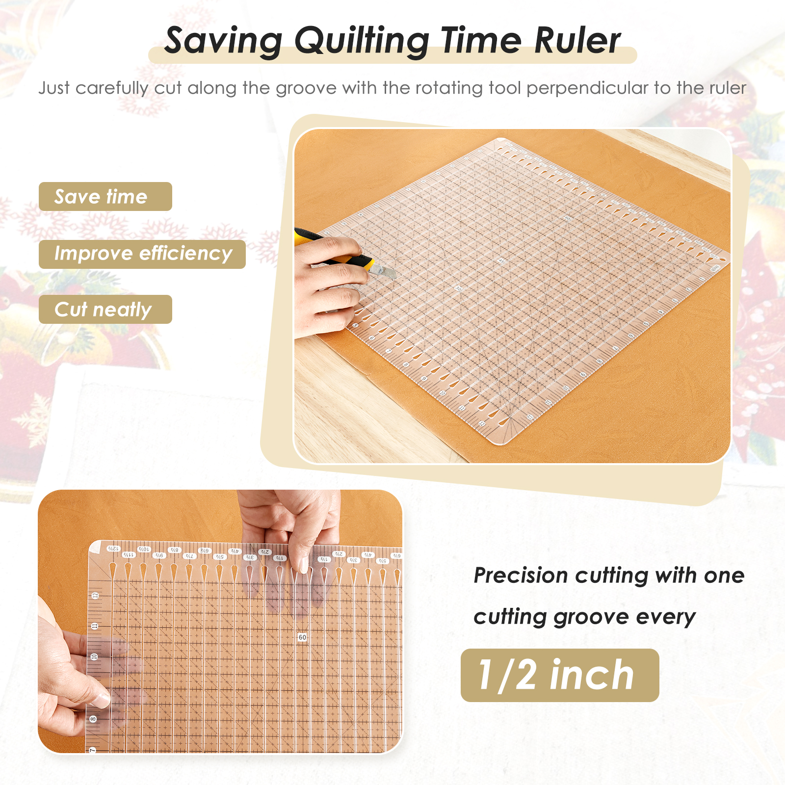 Quilting Ruler 12 x 12 Inches  - Quilting Ruler Square recension och pris