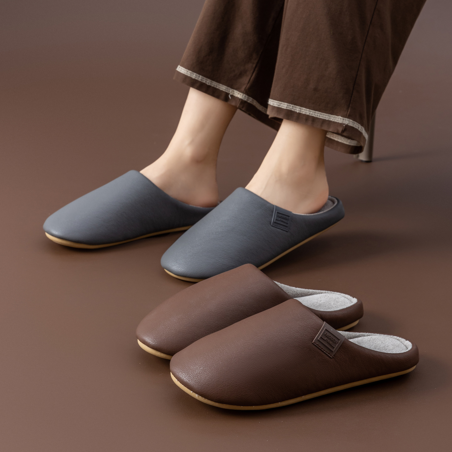 Men's Winter Slippers Fleece L - Sewing Fleece recension och pris