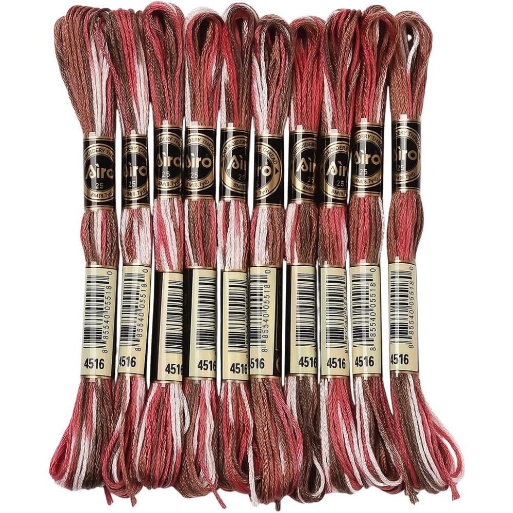 10 Skeins 6 Strands Red Embroi - Embroidery Floss Thread recension och pris