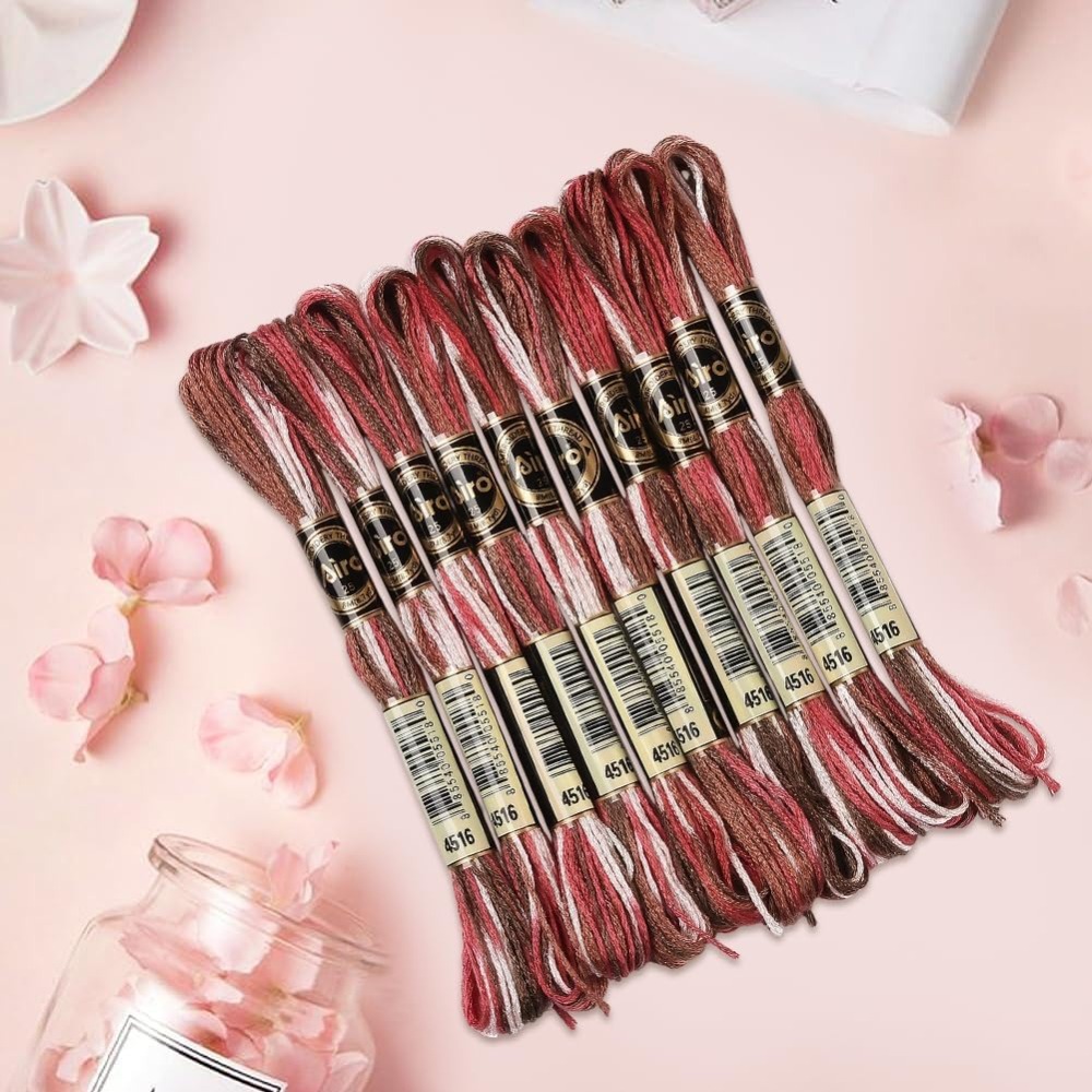 10 Skeins 6 Strands Red Embroi - Embroidery Floss Thread recension och pris
