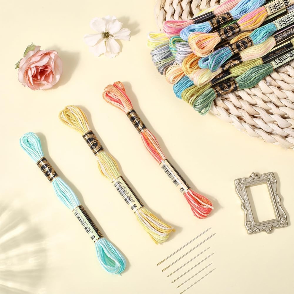 18 Skeins 6-Ply Polyester Embr - Embroidery Floss Thread recension och pris