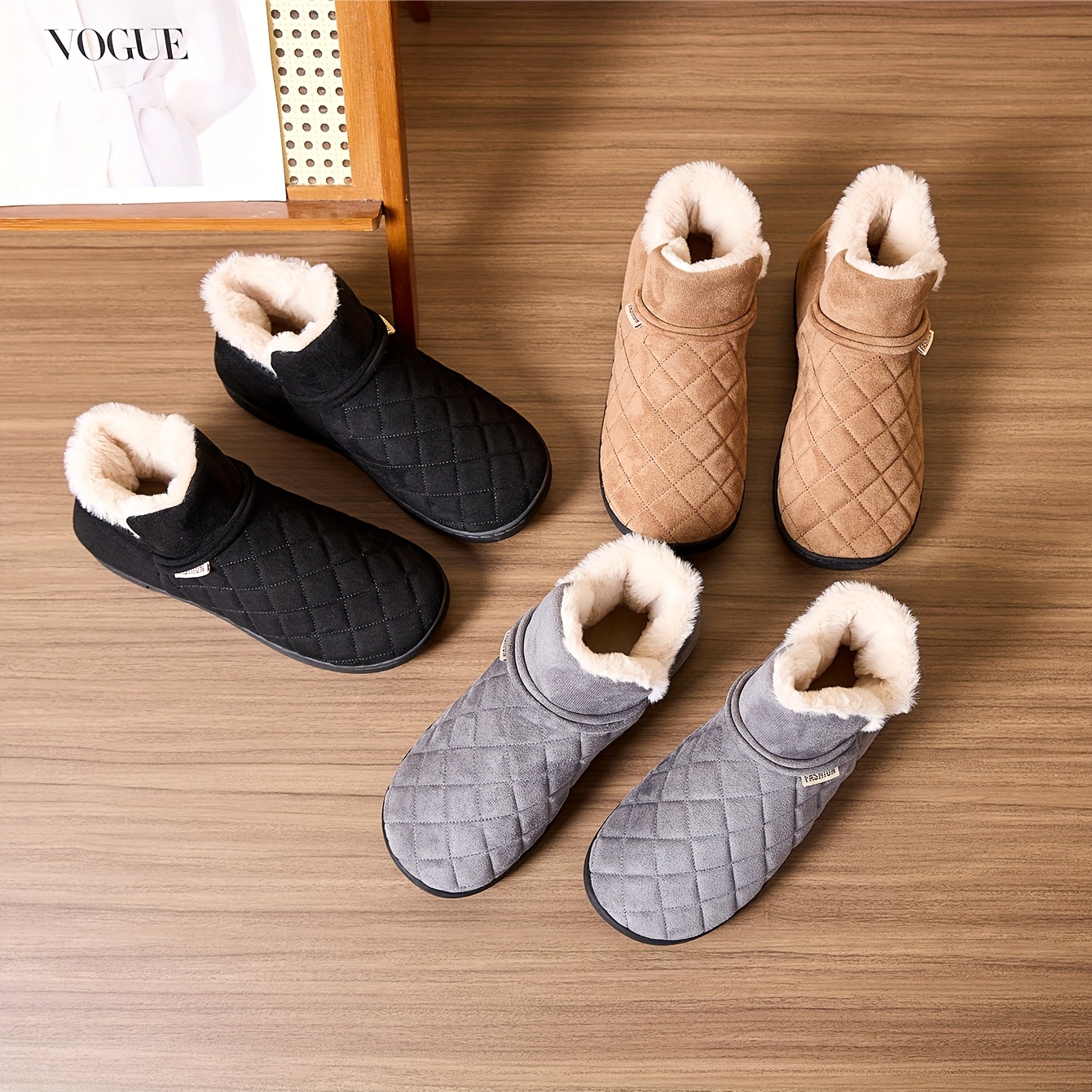Winter Warm Plush Slippers Men - Sewing Fleece recension och pris