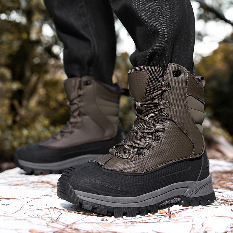 Men's Non-Slip Warm Hiking Sho - Sewing Fleece recension och pris