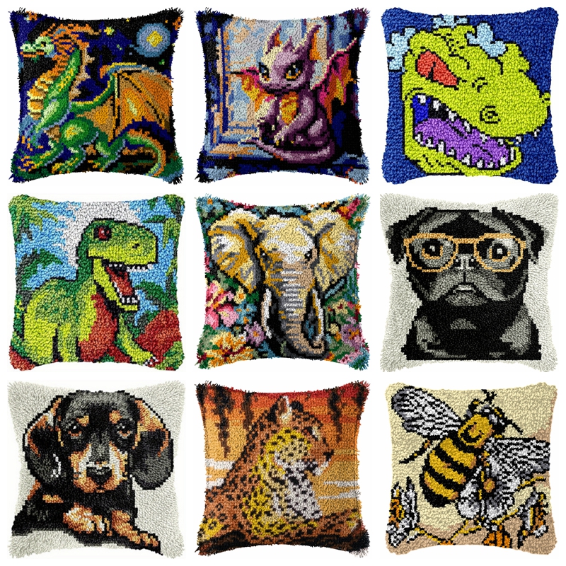 Dinosaur Latch Hook Pillow Kit - Sewing Pin Cushion recension och pris
