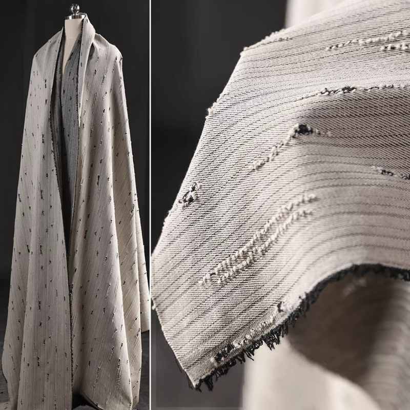 Striped Denim Cotton Jacquard  - Sewing Recycling recension och pris