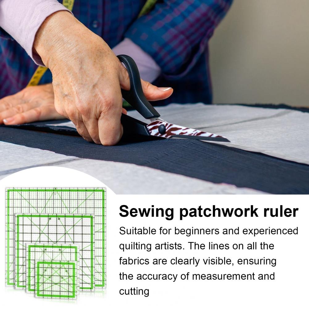 4Pcs Acrylic Quilting Ruler 4. - Quilting Ruler Square recension och pris