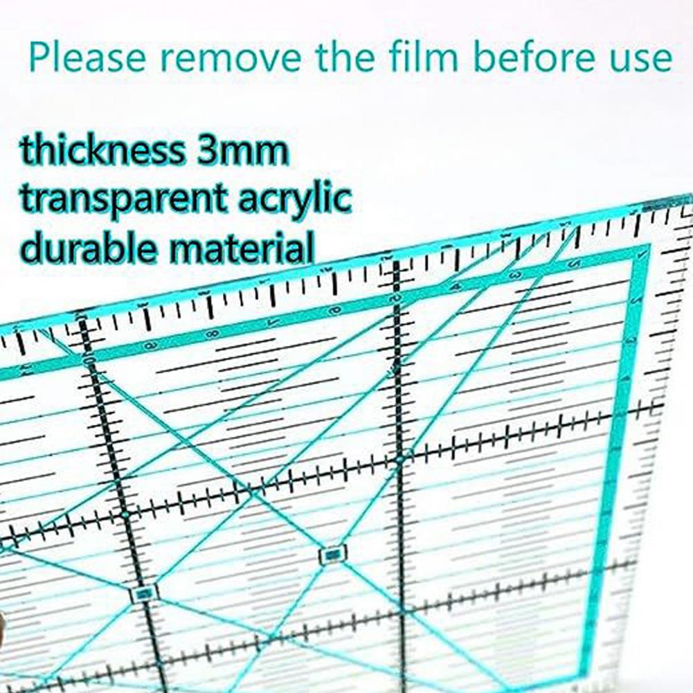 4Pcs Acrylic Quilting Ruler 4. - Quilting Ruler Square recension och pris
