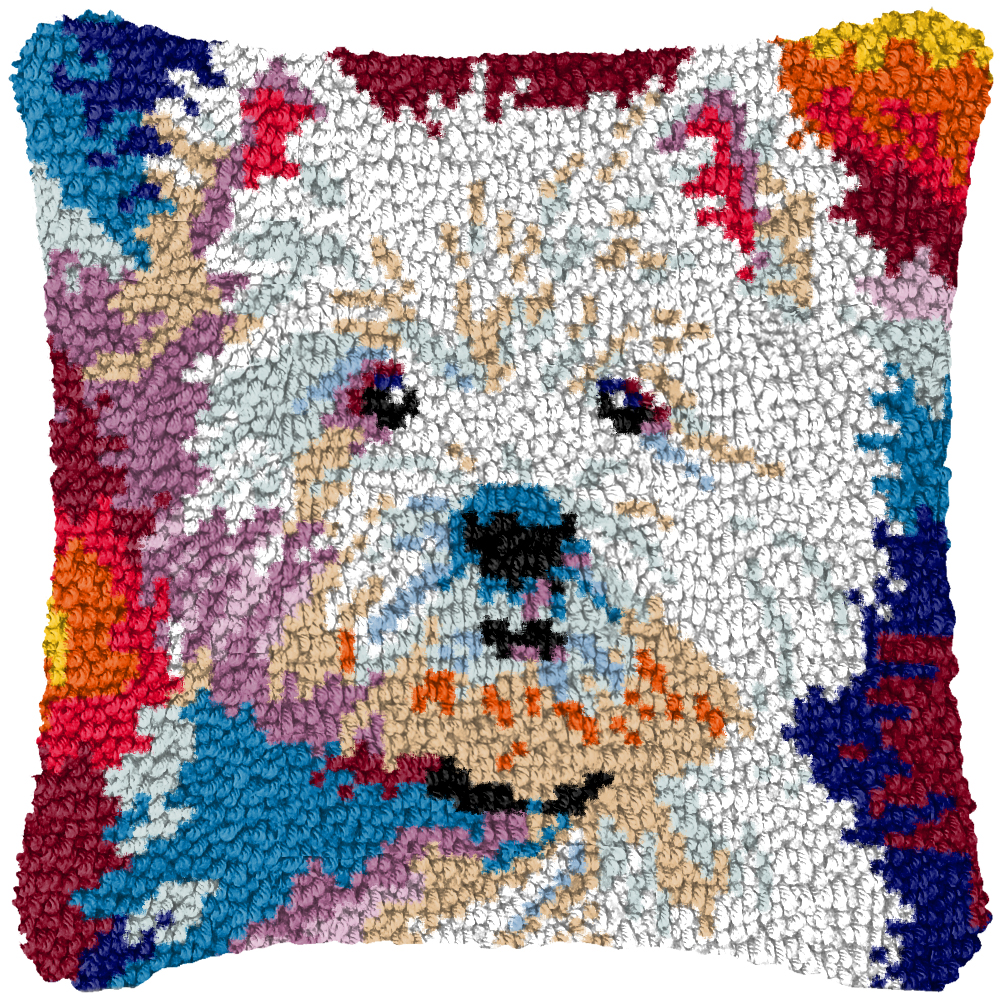 Cute Dog Embroidery Latch Hook - Sewing Pin Cushion recension och pris