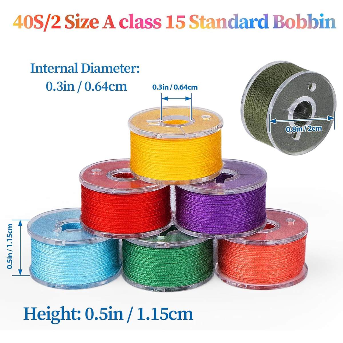 20Pcs Bobbins and Sewing Threa - Sewing Machine Yarn recension och pris