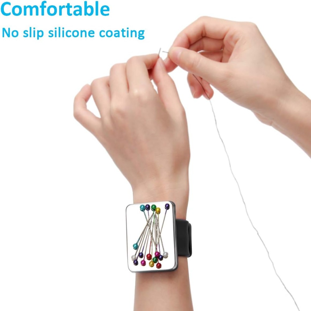 Magnetic Pin Holder Wrist Band - Sewing Pin Cushion recension och pris