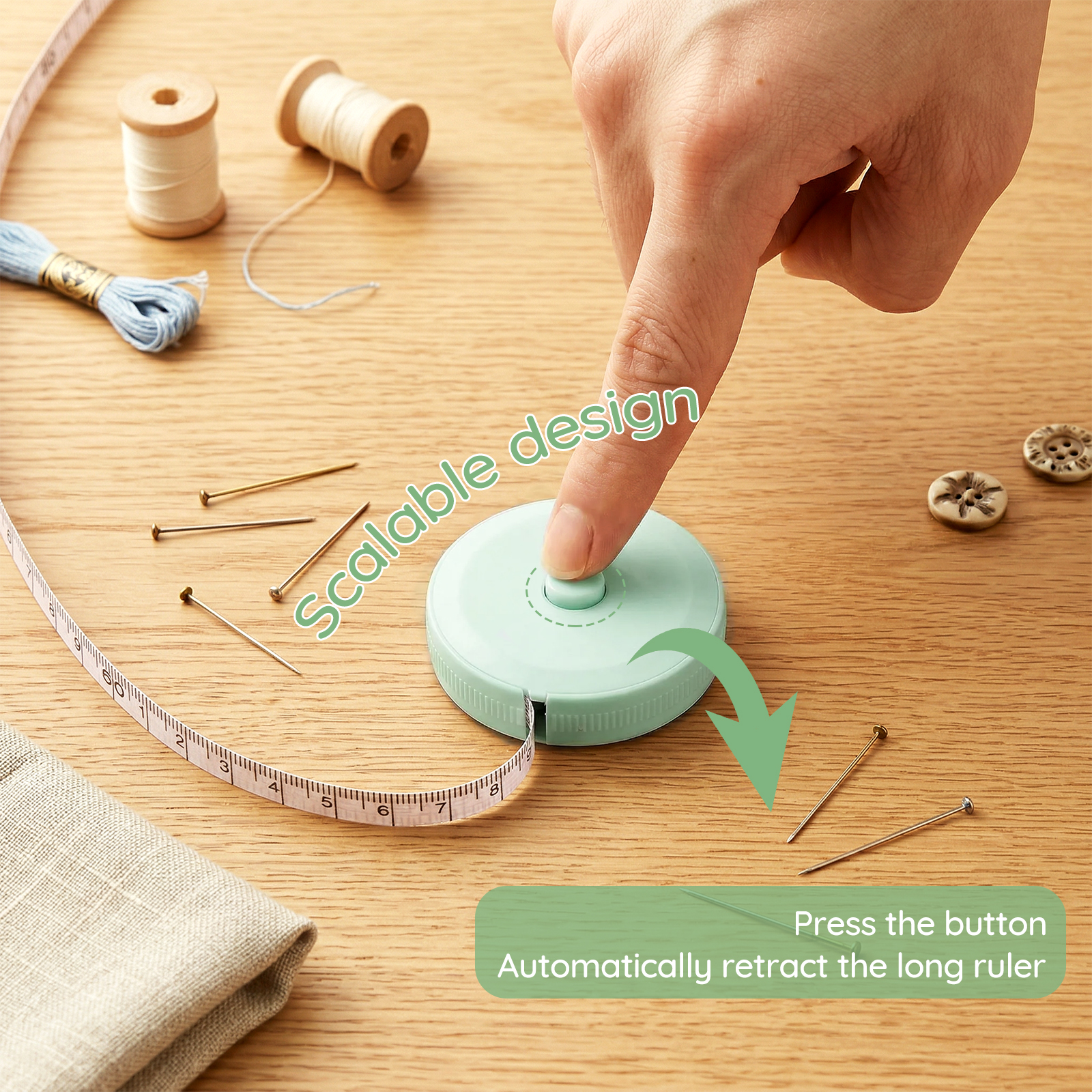 1PC 1.5m Small Tape Measure Do - Sewing Recycling recension och pris