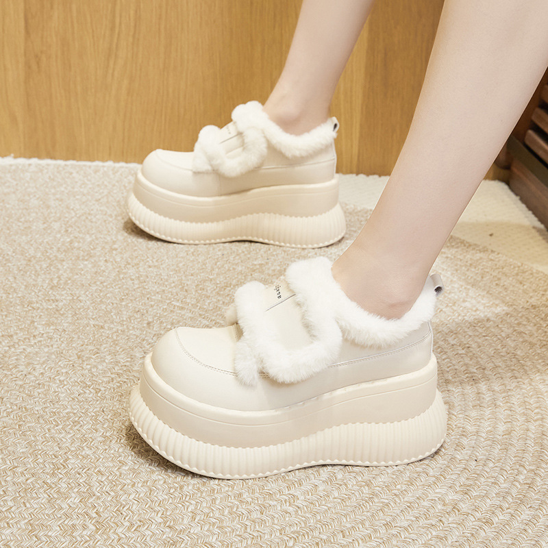 Women Winter White 8.5cm Thick - Sewing Fleece recension och pris