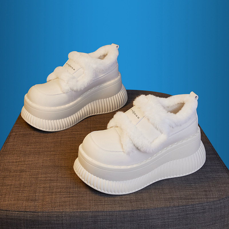 Women Winter White 8.5cm Thick - Sewing Fleece recension och pris