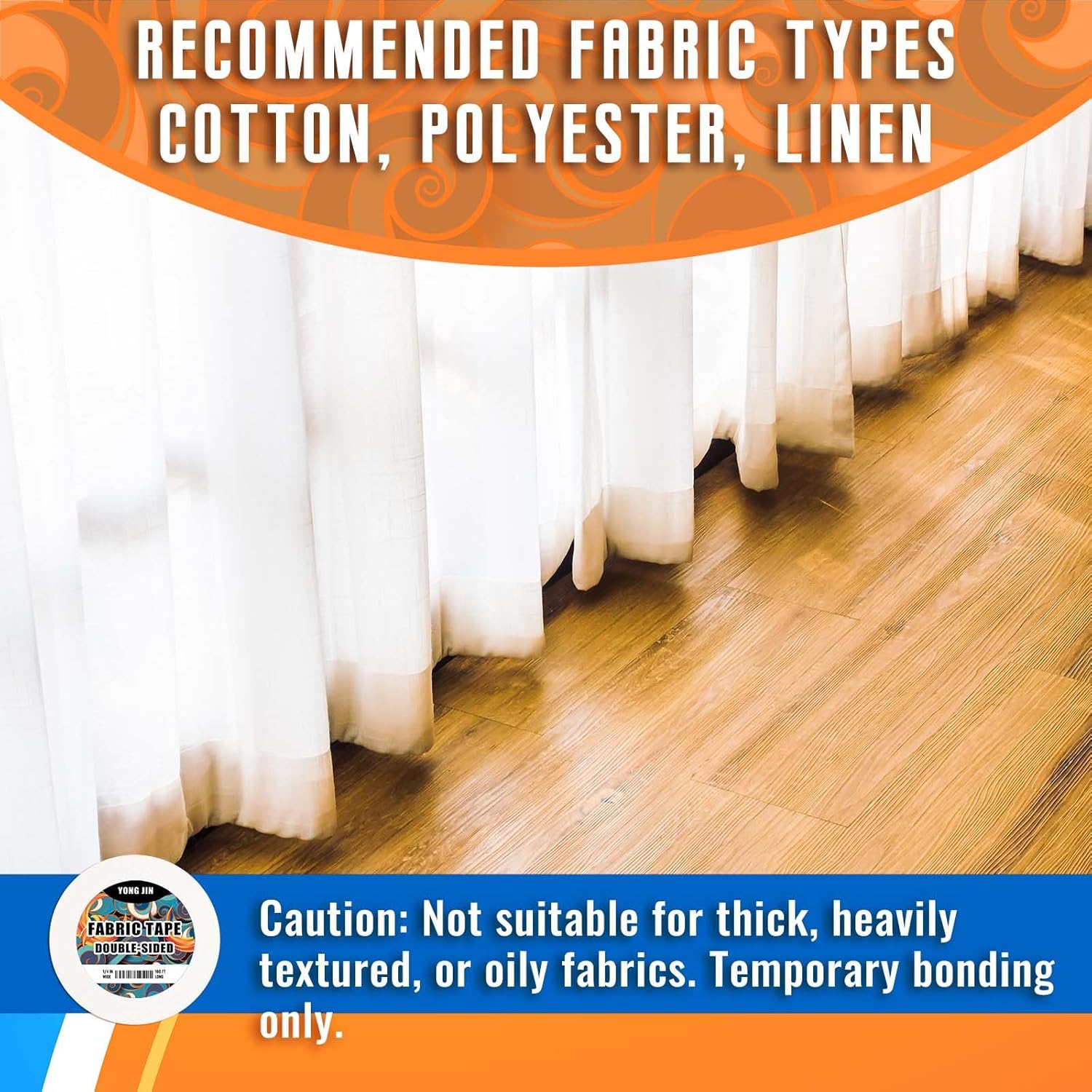 Double-Sided Fabric Tape 2 Rol - Sewing Repair recension och pris