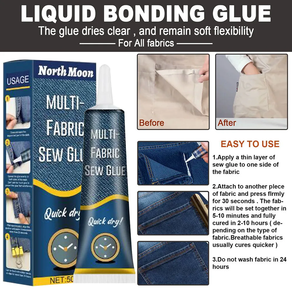 50ml Fabric Glue Quick Dry Fab - Sewing Technology recension och pris