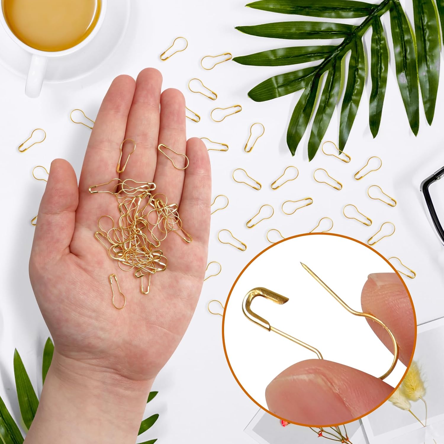 1000 Pcs 22mm Gold Safety Pins - Sewing Production recension och pris