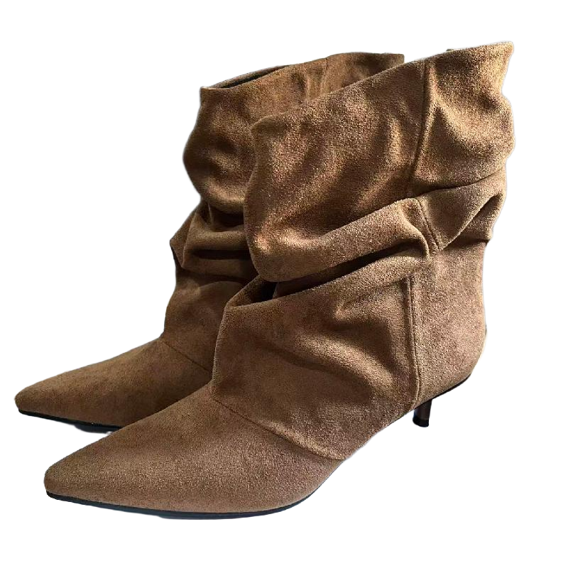 Women Stack Boot,Designer Poin - Sewing Nylon recension och pris