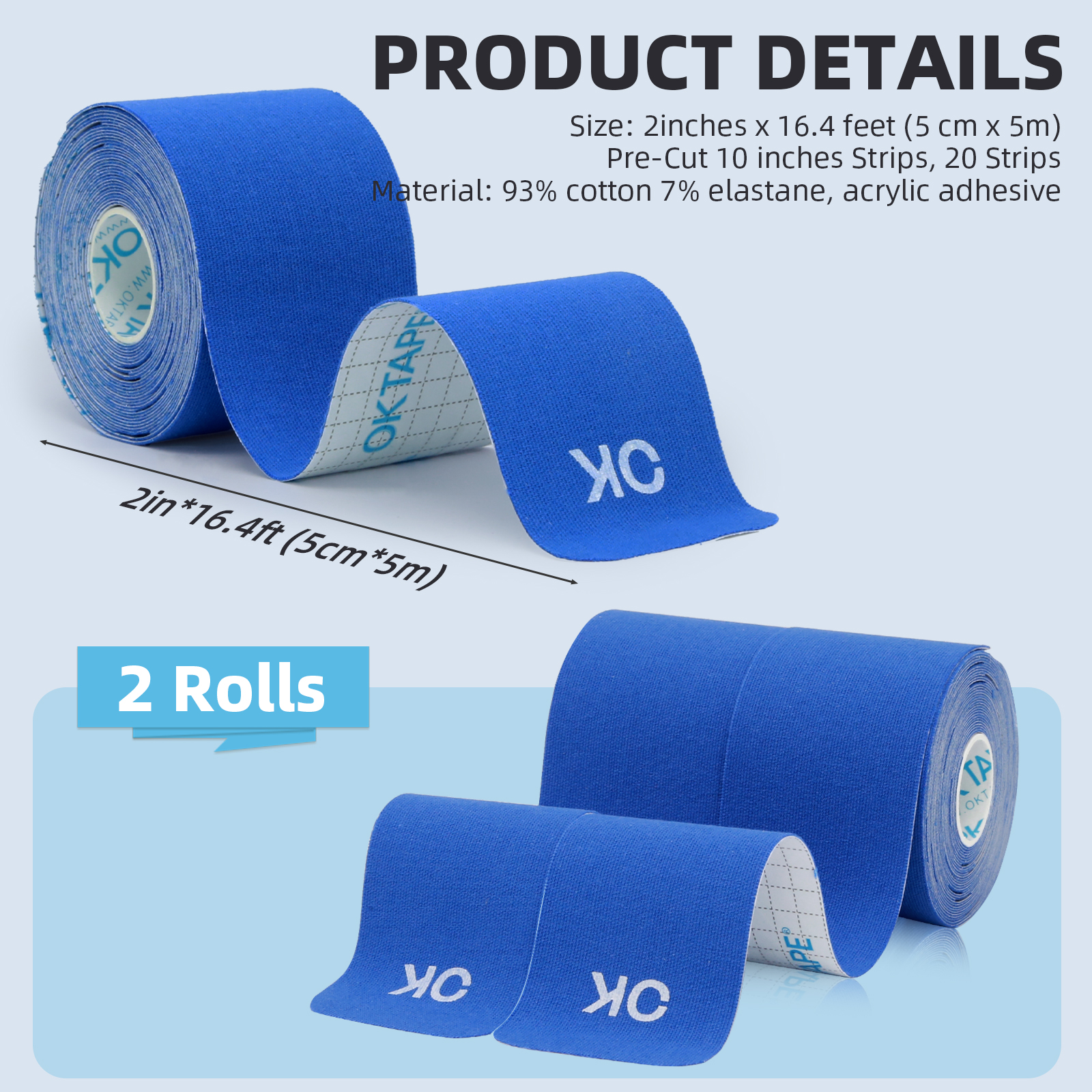 2 Rolls OK TAPE Updated Kinesi - Sewing Latex recension och pris
