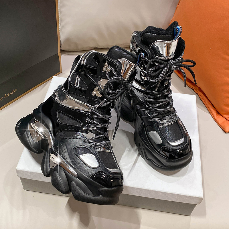 Fashion Women Chunky Platform  - Sewing Latex recension och pris