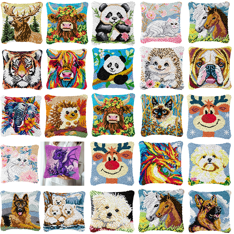 Dog Cow Latch Hook Pillow Smyr - Sewing Pin Cushion recension och pris