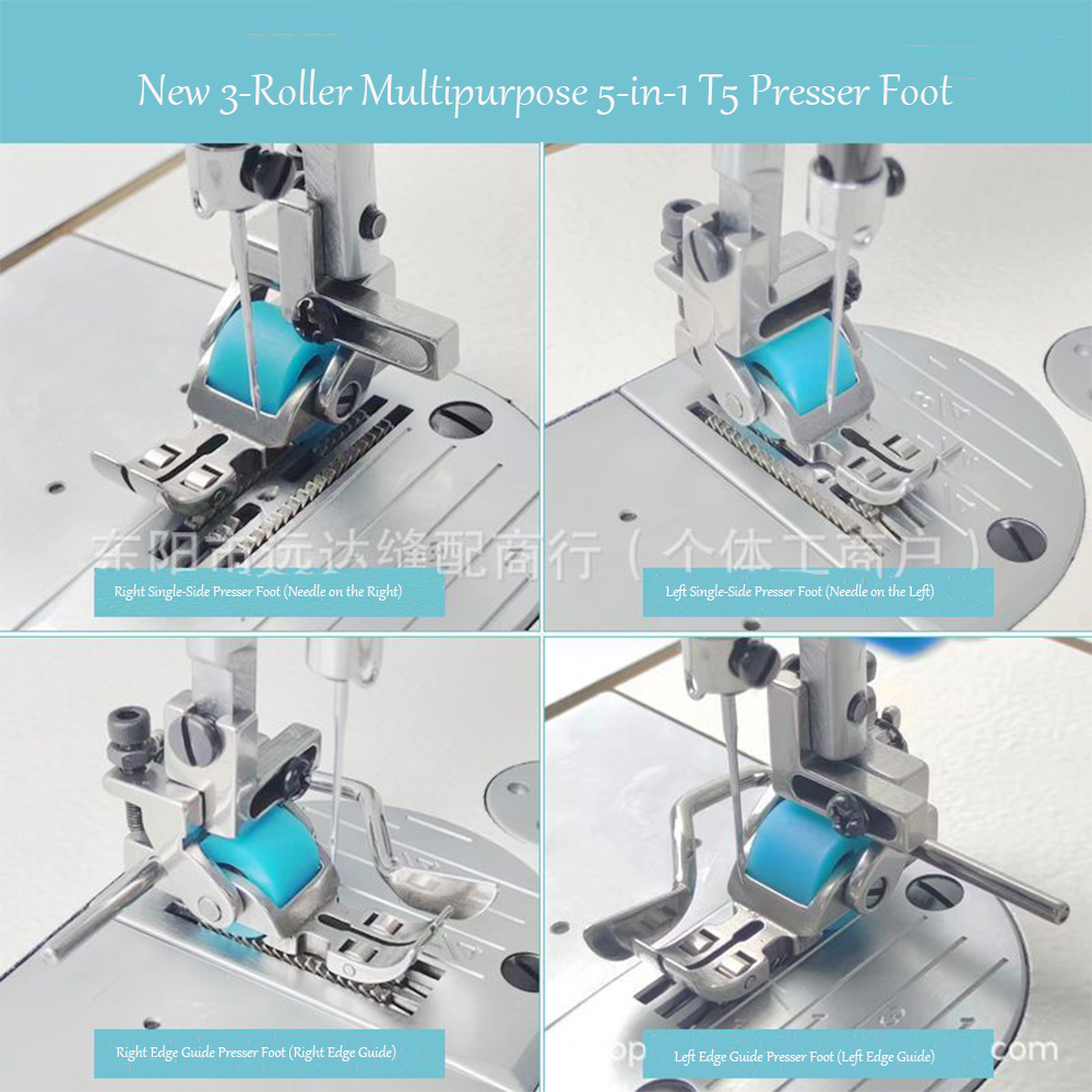 T5 3-Roller Left-Right Edge Gu - Textile Sewing Machines recension och pris