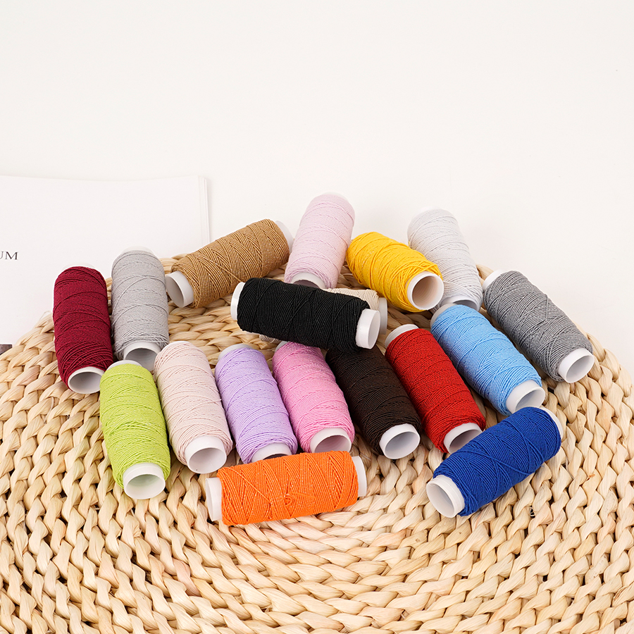 18-Color 0.6mm Ultra-Fine Elas - Sewing Machine Yarn recension och pris