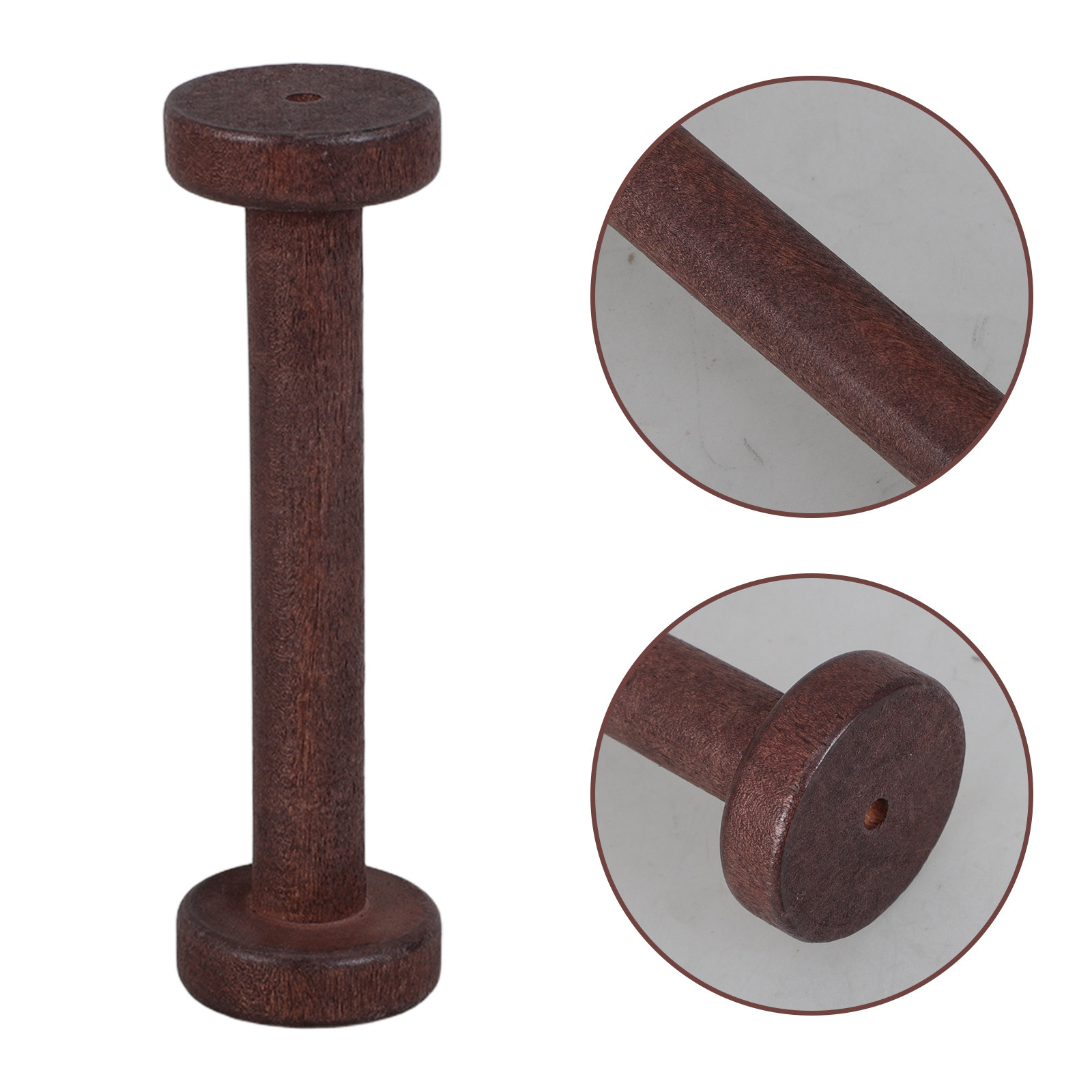 5Pcs Handpolished Wooden Spool - Sewing In Textile recension och pris