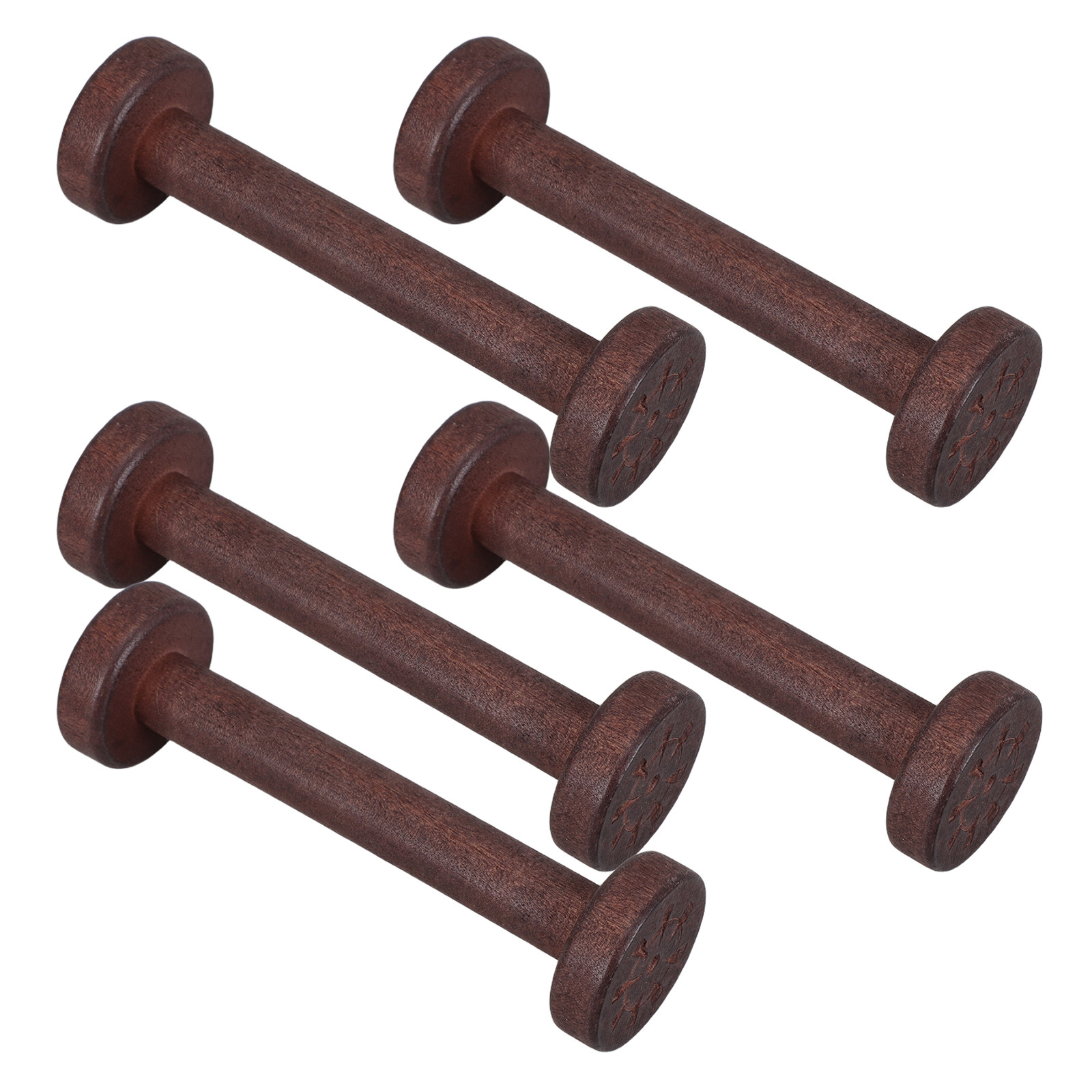 5Pcs Handpolished Wooden Spool - Sewing In Textile recension och pris