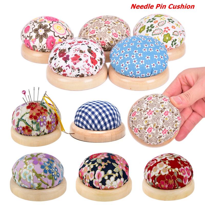 1pc Wood Bottom Base Needle Pi - Sewing Pin Cushion recension och pris