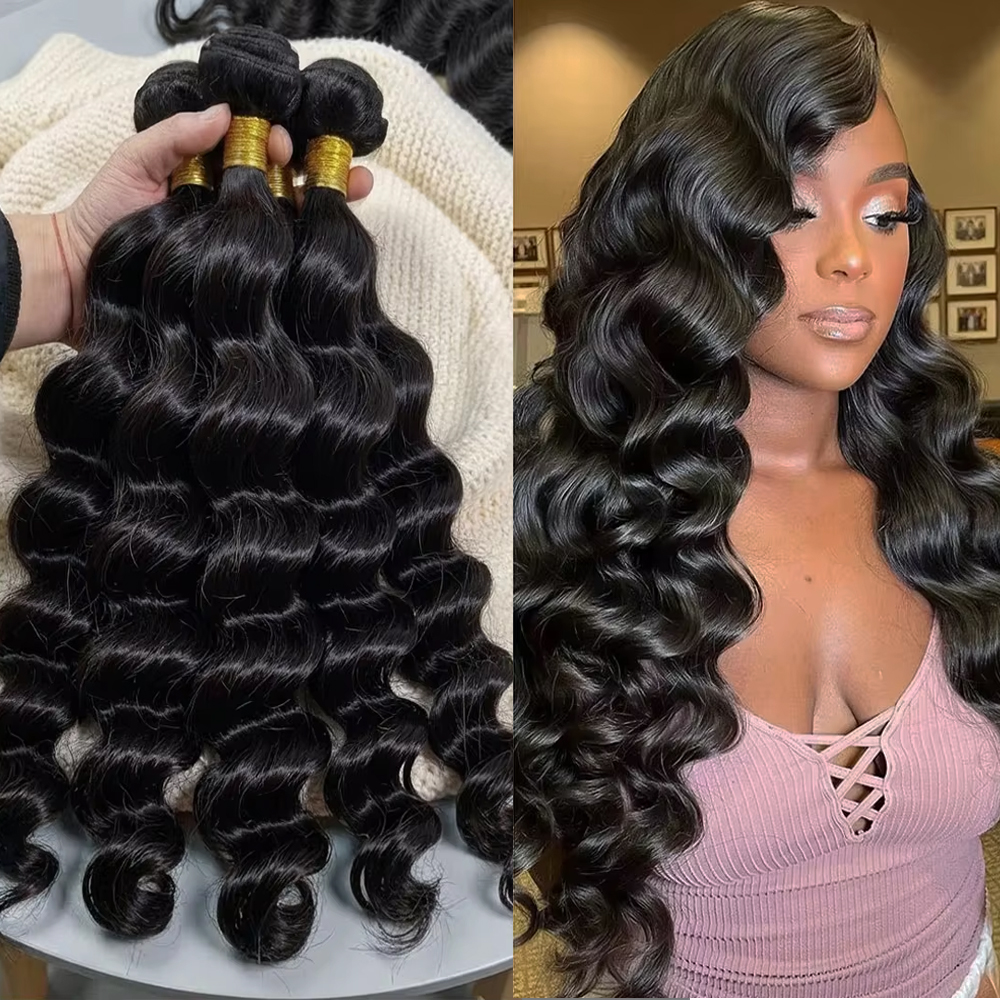 Raw Human Hair Bundles Brazili - Sewing Technology recension och pris