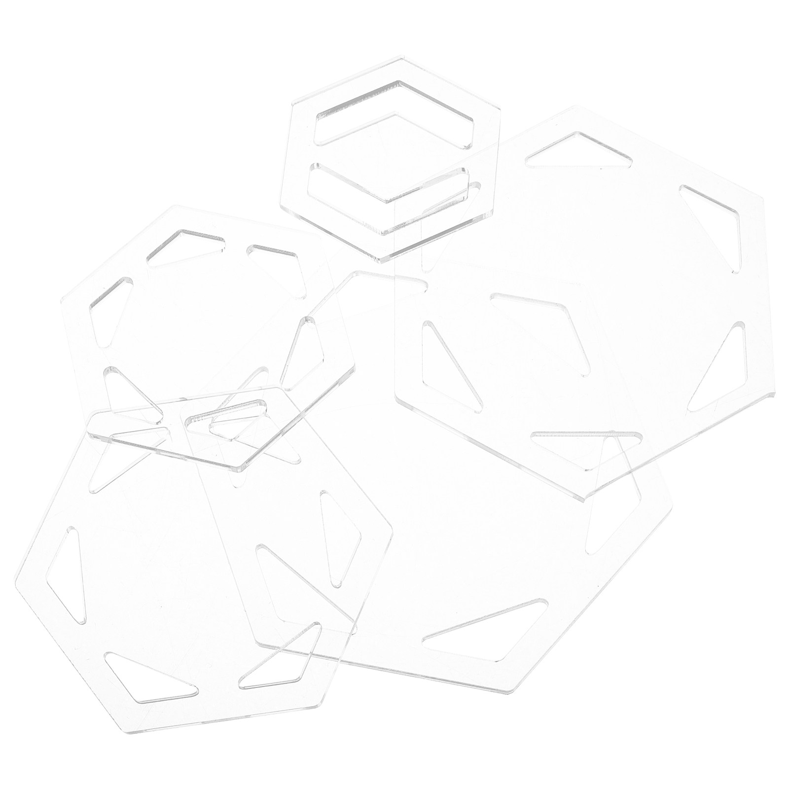 5Pcs Quilting Templates Hexago - Sewing Production recension och pris