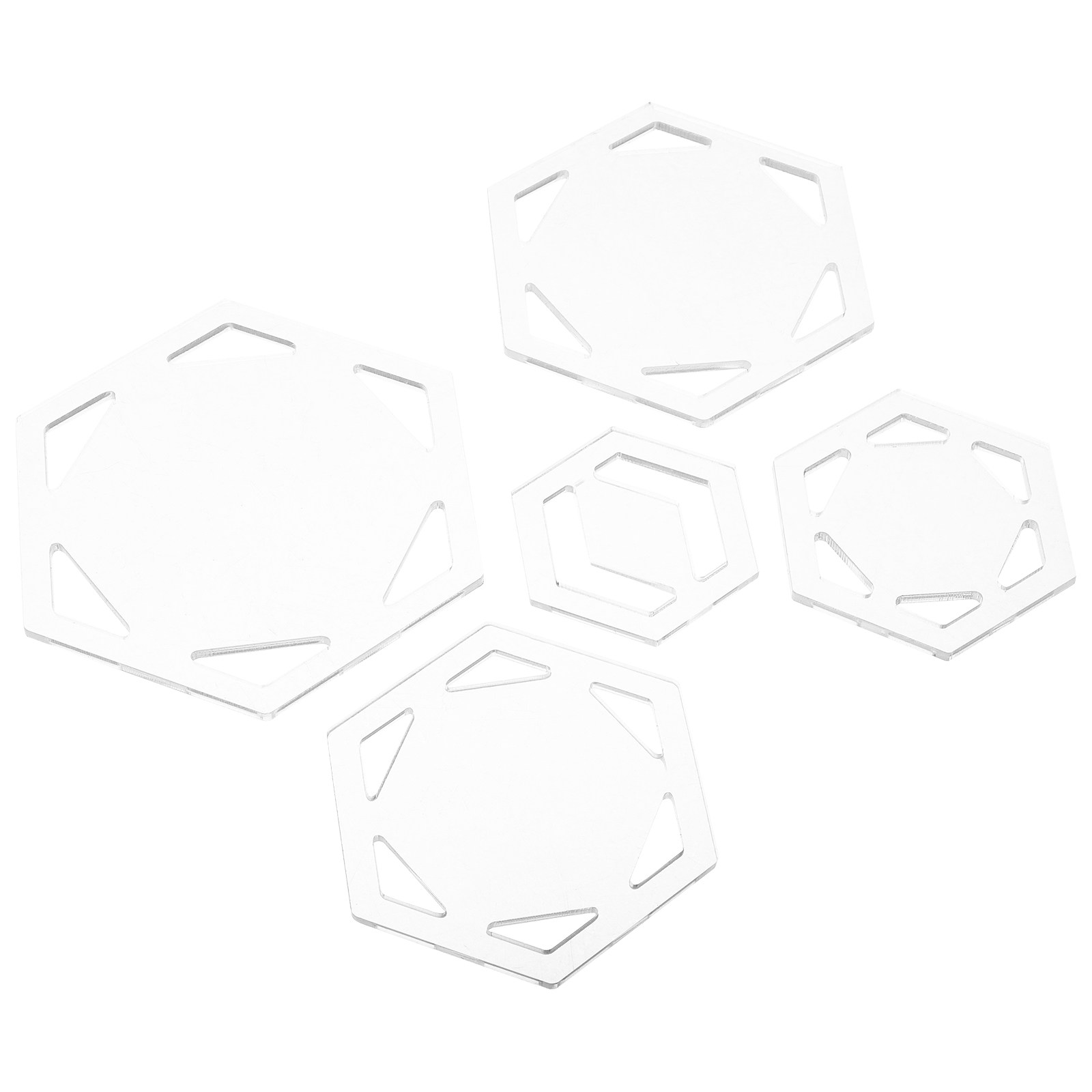 5Pcs Quilting Templates Hexago - Sewing Production recension och pris