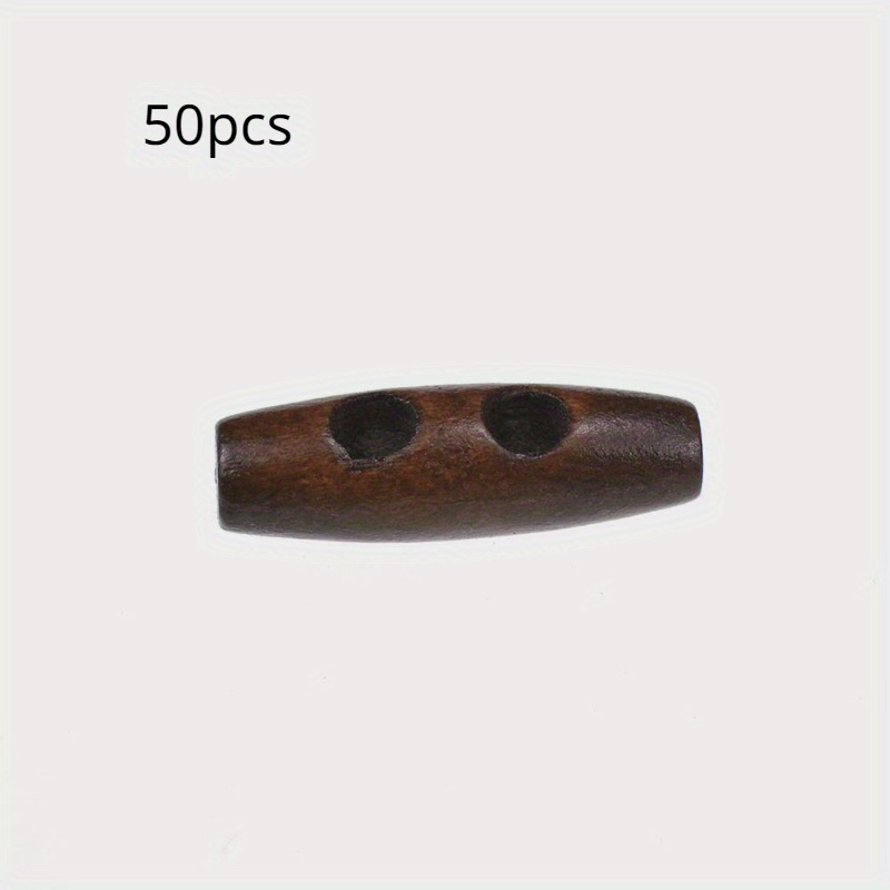 50pcs Recycled Wood Horn Toggl - Sewing Recycling recension och pris