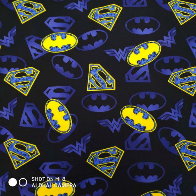 140cm Width Cartoon Batman Log - Sewing In Textile recension och pris