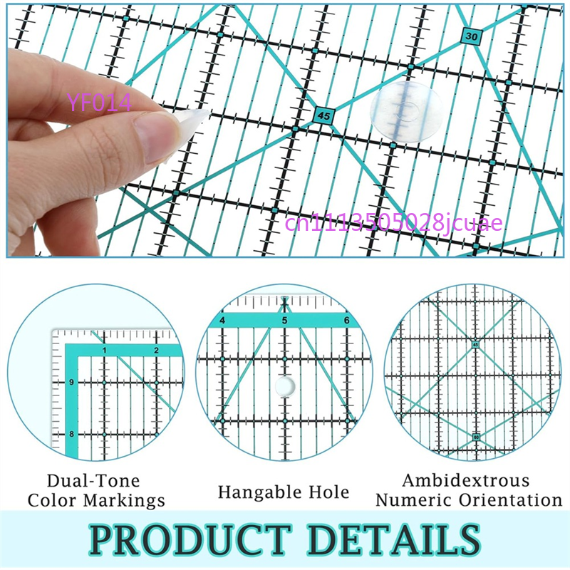 A76X Creative Grid Quilting Ru - Quilting Ruler Square recension och pris