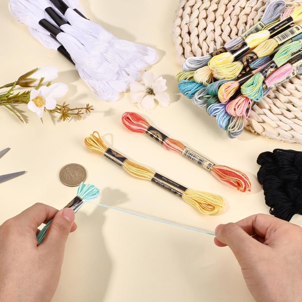 42 Skeins Polyester Embroidery - Embroidery Floss Thread recension och pris