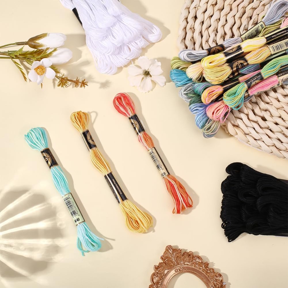 42 Skeins Polyester Embroidery - Embroidery Floss Thread recension och pris