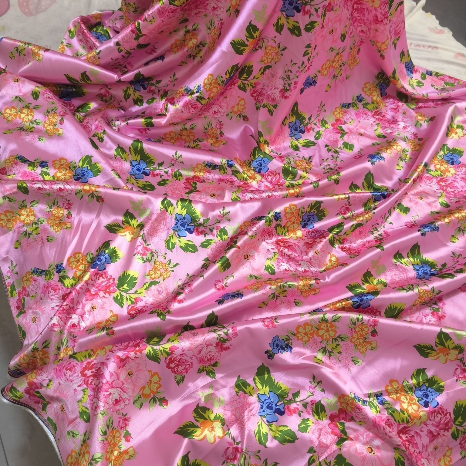 Satin Fabric Cloth without Ove - Sewing In Textile recension och pris