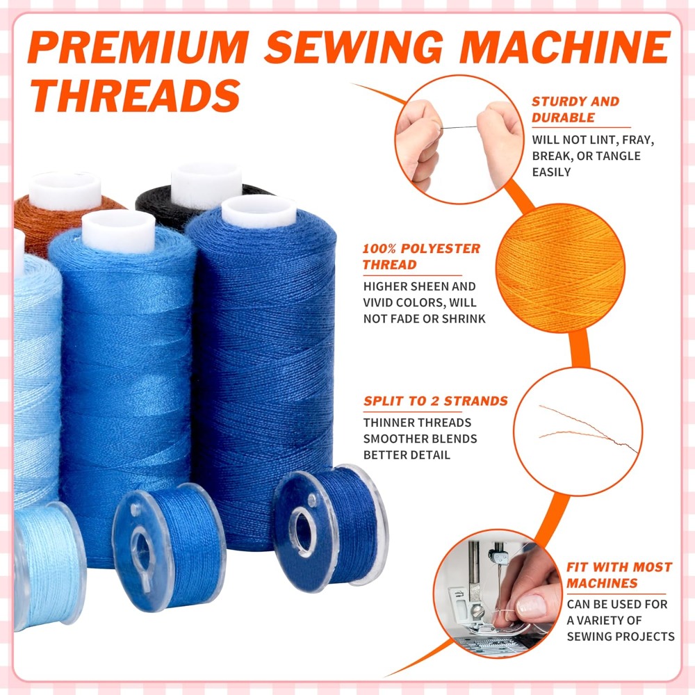 140 Pcs Sewing Thread Kit, 36  - Sewing Machine Needle recension och pris